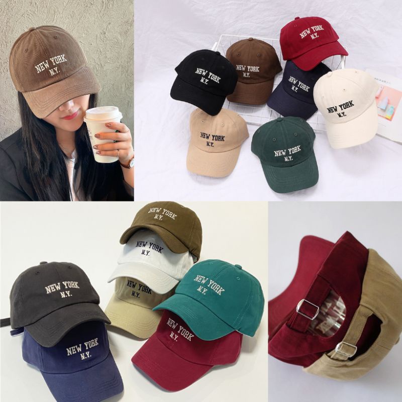พร้อมส่งใน 1 วัน หมวกแก๊ปเบสบอล NEW YORK N.Y (มี 7 สี)