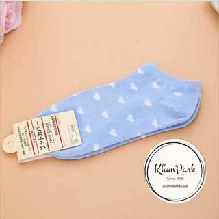 🐳ถุงเท้าญี่ปุ่น 🐳หุ้มข้อ ลายหัวใจ พาสเทล ลายทาง Unisex 1 คู่ใส่ได้ทั้งหญิง/ชาย kp99