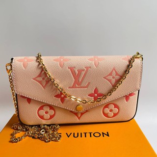 #louisvuitton #fulicie #empreinte #leather Grade vip Size 21cm  อุปกรณ์ full box set