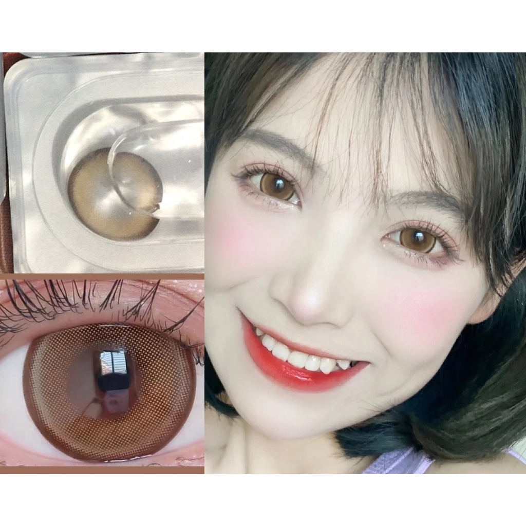 (21.Aug.26 )TCZBZHU Series,Xiyou Brand, BIG SIZE , 14.50มม., (เกรด 0-8.00), คอนแทคเลนส์สีเหลือง