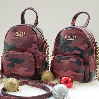 กระเป๋า GUESS  Evan Mini Crossbody - Camouflage ของแท้ พร้อมส่ง