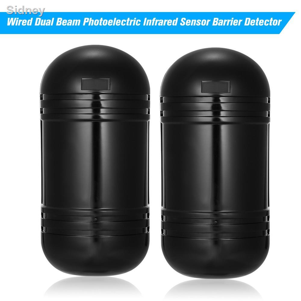 📣ส่วนลด 50%📣❉Wired Dual Beam Photoelectric Infrared Sensor Barrier Detector 100M Alarm Tamper Eyjd