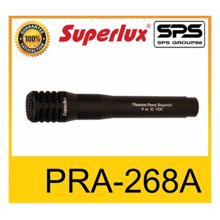 MICROPHONE ไมค์เครื่องดนตรี ไมค์กรองเสียง รุ่น PRA-268A ยี่ห้อ Superlux ของแท้ 1000% พร้อมส่ง