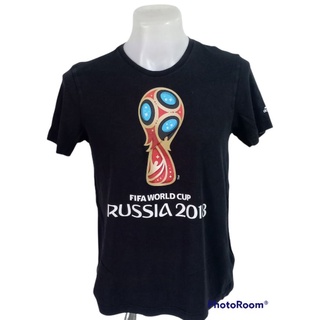 เสื้อยืดกีฬาแขนสั้น Adidas FIFA WORLD CUP Size M มือ2