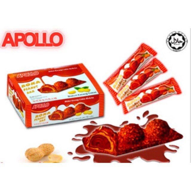 ✑♂♚Apollo checker เวเฟอร์เคลือบช็อกโกแลต 1 กล่อง บรรจุ 24 ชิ้น