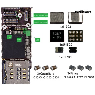 คอยล์ไดโอด IC และฟิลเตอร์ สําหรับซ่อมแซม iPhone 5G 5S 6S 6 SJTX