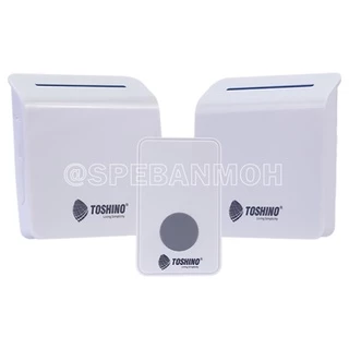 [ 1 ชุด ] E-288-2R กระดิ่งไร้สาย Toshino 220V 2ตัวรับ 1ตัวส่ง กระดิ่งไร้สายแบบเสียบปลั๊ก กริ่งประตู doorbell กริ่งบ้า...
