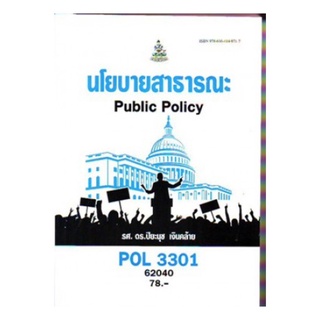 นโยบายสาธารณะ POL3301 รศ.ดร.ปิยะนุช เงินคล้าย