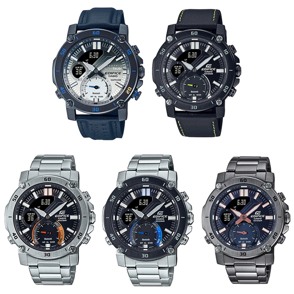 Casio Edifice นาฬิกาข้อมือผู้ชาย รุ่น ECB-20 (ECB-20AT-2A,ECB-20CL-1A,ECB-20D-1A,ECB-20DB-1A,ECB-20D