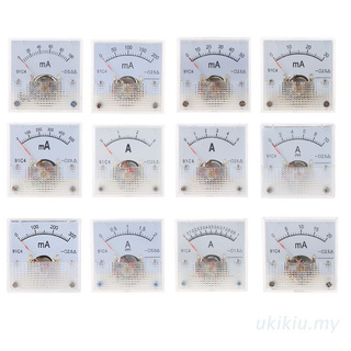 Uki 91C4 แอมมิเตอร์ Dc แผงมิเตอร์อะนาล็อก 1/2/3/5/10/20/30/50/100/200/300/500Ma A