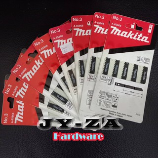 Makita A-85868 NO.3 ใบเลื่อยจิ๊กซอว์ สำหรับตัดไม้ทั่วไป ของแท้ (1 pack / 5 pcs)