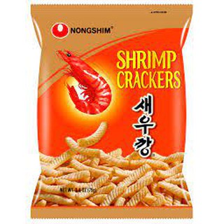 Nong Shim Shrimp Crackers 75g. น้องชิมแครกเกอร์กุ้ง 75 กรัม