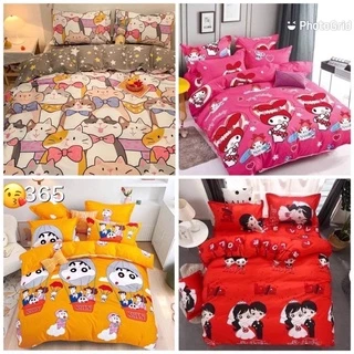 ผ้าปูที่นอนครบเซ็ต 6 ชิ้น พร้อมผ้านวม มีขนาด 3.5/5/6ฟุต