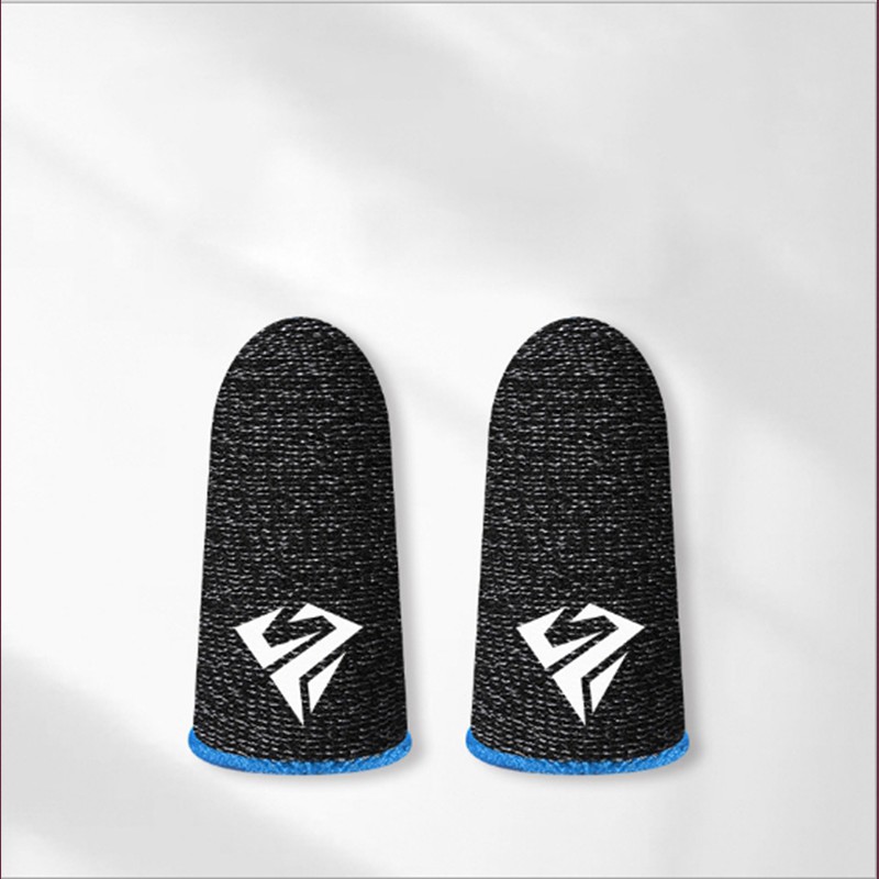 ถุงนิ้วเล่นเกม (แพ็ค1คู่)ไร้ตะเข็บกันลื่นป้องกันเหงื่อใส่สบาย Gaming Finger Sleeve เล่น PUBG ROV COD