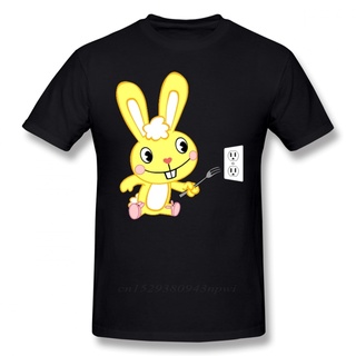 เสื้อยืดแขนสั้น ผ้าฝ้าย พิมพ์ลายการ์ตูน Happy Tree Friends ขนาดใหญ่ สําหรับผู้ชายสามารถปรับแต่งได้