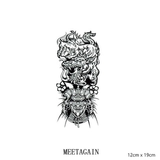 【MEET Magic Tattoo】สติ๊กเกอร์รอยสักชั่วคราวกันน้ํา 12 ซม. X 19 ซม. Xl-018