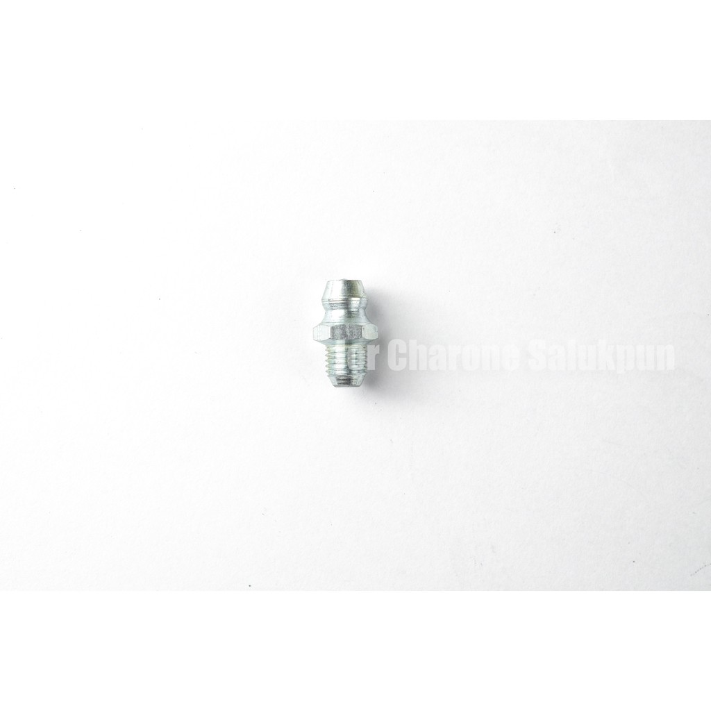 หัวอัดจารบี M6 เกลียว 0.75 (แพ็คละ 5 ตัว) เหล็กชุบ M6x0.75 ตรง หัวอัดจาระบี Steel Grease Nipple M6x0