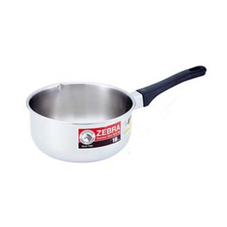 🔥The Best!! ตราหัวม้าลาย หม้อด้ามญี่ปุ่น ขนาด 18 ซม. Zebra Japanese Sauce Pan 18 Cm.