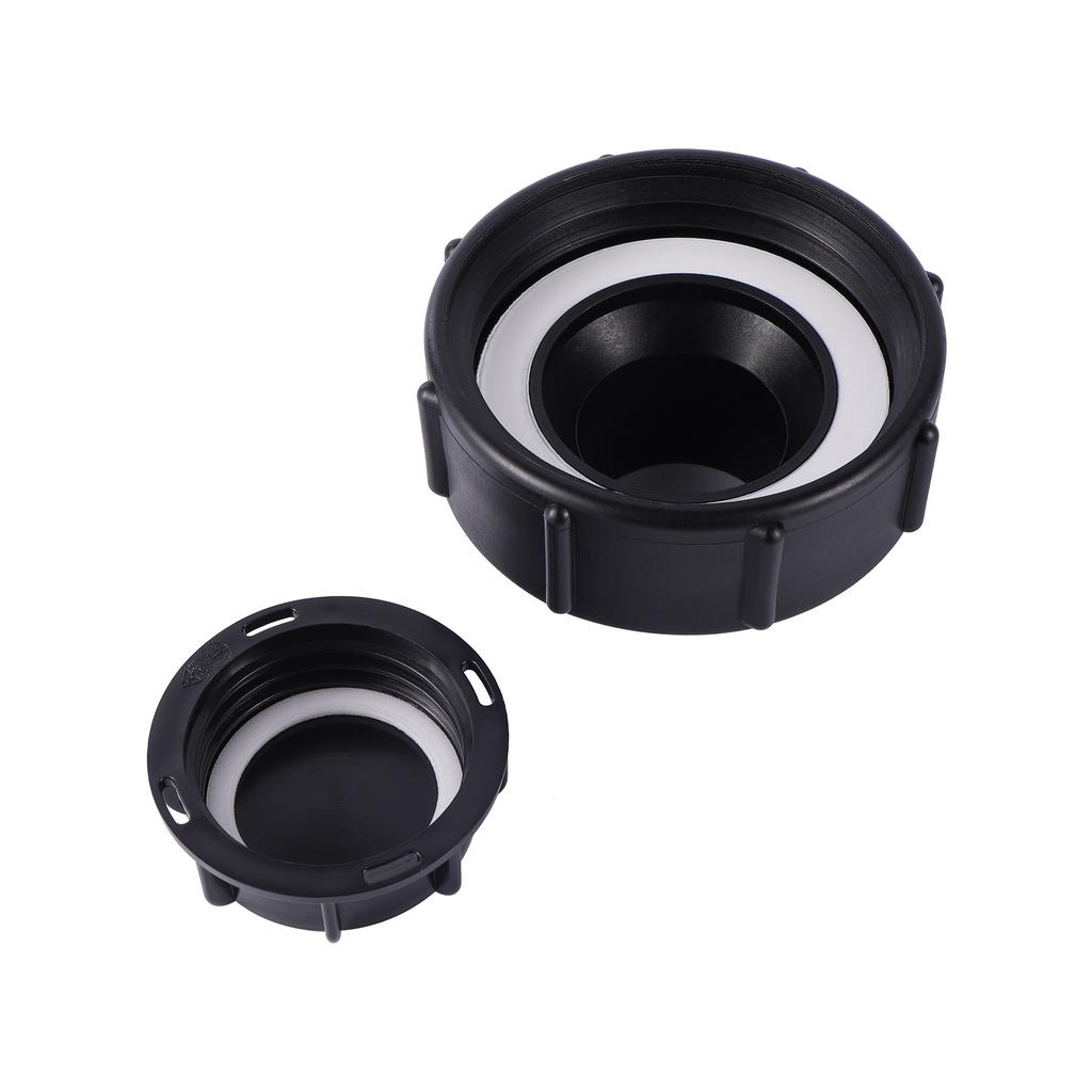 1 PC IBC อะแดปเตอร์ S100x8 ลด S60x6 IBC ถังเชื่อมต่ออะแดปเตอร์เปลี่ยน Garden Water Connectors สีดํา