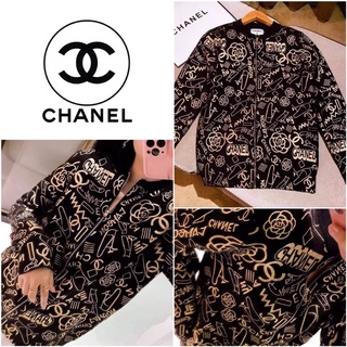 เสื้อแจ็คเก็ตไหมพรม Chanel