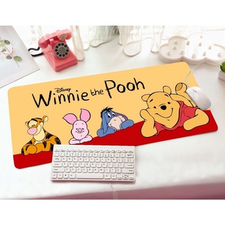 POOH  แผ่นรอง คีย์บอร์ด รองคีย์บอร์ด keyboard ลาย POOH  YL  งานสวยดี ขนาด 30 x70 cm แผ่นหนานุ่ม มียางกันลื่นด้านใต้ MNN