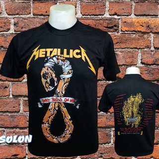 เสื้อวง Metallica แขนสั้น ไม่มีตะเข็บข้าง คอฟิต ป้ายUSA เสื้อวง เสื้อผู้ชาย เสื้อทัวร์ วงร็อคคต่างประเทศ