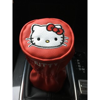 ลิขสิทธิ์แท้ เฮลโล คิตตี้ หุ้มเกียร์กระปุกรถยนต์ หนังเทียม Hello Kitty Faux Leather Manual Gear Cover
