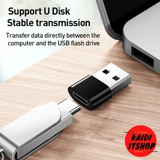 หัวแปลง USB 2.0 Type - C Female to USB Male (ถ่ายโอนข้อมูลไว 5 Gbps/รองรับ Fast Charger) วัสดุผลิตจากอลูมิเนียม 1 ตัว