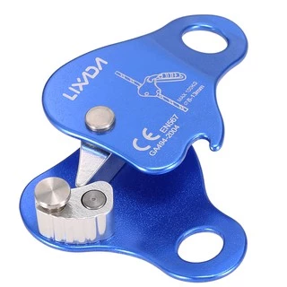 Original Lixada ปีนเขาป้องกัน Ascender 220LB ปีนเขา Belay อุปกรณ์เชือก Grip ปีนเขากลางแจ้ง Rigging 8-13 มม.เชือก