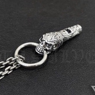 นกหวีดเงินแท้ ลายหัวกะโหลกSterling Silver 925NSPD2414