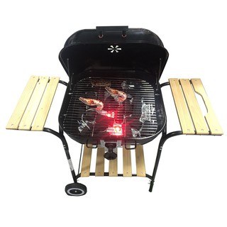 เตา BBQ ถ่าน SPRING A-SK22T สีดำ (ขนาด 104x56x86 ซม.) เตาบาร์บีคิว เตาปิ้งย่าง BBQ Barbecue Grill