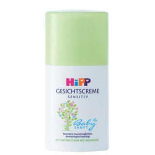 ครีมบำรุงผิวหน้าสำหรับเด็กผิวแพ้ง่ายและบอบบาง Hipp Pflegecreme Gesicht ครีมออแกนิก ปริมาณ 50 ml