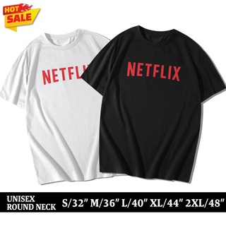 💙DRG💙เสื้อยืดคอกลม Cotton 100% สกรีนลาย NETFLIX LOGO (แขนสั้น)