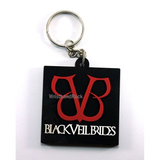 BLACK VEIL BRIDES พวงกุญแจ ยาง พรีเมี่ยม แบล็กวีลไบรส์ ร็อค พังค์ เมทัล พร้อมส่ง