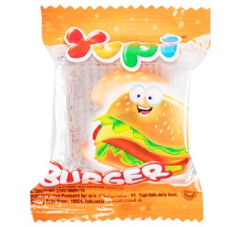 ยูปี้เยลลี่ Yupi burger ขนมเยลลี่เบอร์เกอร์ จำนวน 24 ชิ้น และเยลลี่ไบโอฟาร์ม วิตามินซี และวิตามินรวม 60 กรัม (1 ซอง)