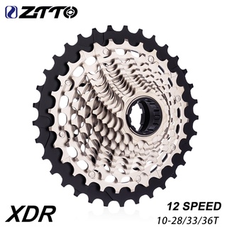 Ztto เฟืองจักรยานเสือหมอบ 12 สปีด XDR 10-28T 33T 10-36T CNC น้ําหนักเบา สีแดง สําหรับเกียร์อิเล็กทรอนิกส์ R9270 R8170