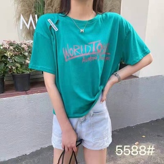 5588 เสื้อยืดแฟชั่นผู้หญิง สุดฮิตสไตล์เกาหลี