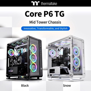 CASE (เคสกระจก) THERMALTAKE Core P6 Tempered Glass Mid Tower Chassis