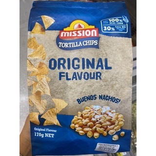 แผ่นแป้งข้าวโพด ทอดกรอบ รสดั้งเดิม ตรา มิชชั่น 170 G. Tortilla Chips Original Flavour ( Mission Brand ) ทอร์ทิลล่า ชิปส์ ออริจินัล เฟลเวอร์