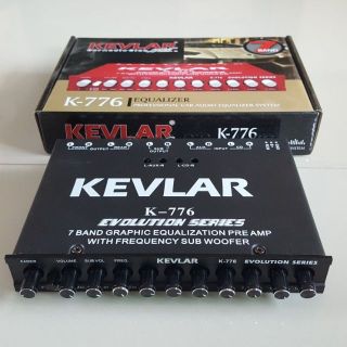 ปรีแอมป์รถยนต์7แบนด์ ปรี KEVLAR K-776 WITH SUB WOOFER