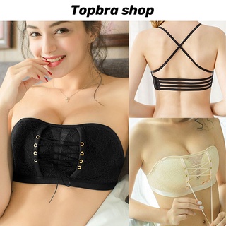 Topbra_shop เกาะอก เสื้อในไร็สาย บราไร็สาย เสื้อใสสุดเซ็กซี่ เสื้อชั้นใน เกาะอก สายปรับได้ พร้อมสายใส CDB180