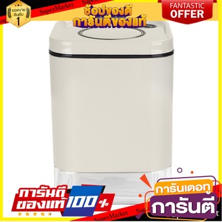 ขวดโหลแก้วเหลี่ยม ฝากด POP UP 0.9 ลิตร สีเทา ขวดโหล GLASS CANISTER POP UP 0.9L GRAY