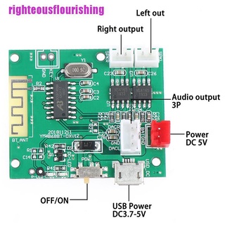 (Righteousflourishing) โมดูลขยายเสียงสเตอริโอ บลูทูธ 5.0 5Wx2 ขนาดเล็ก
