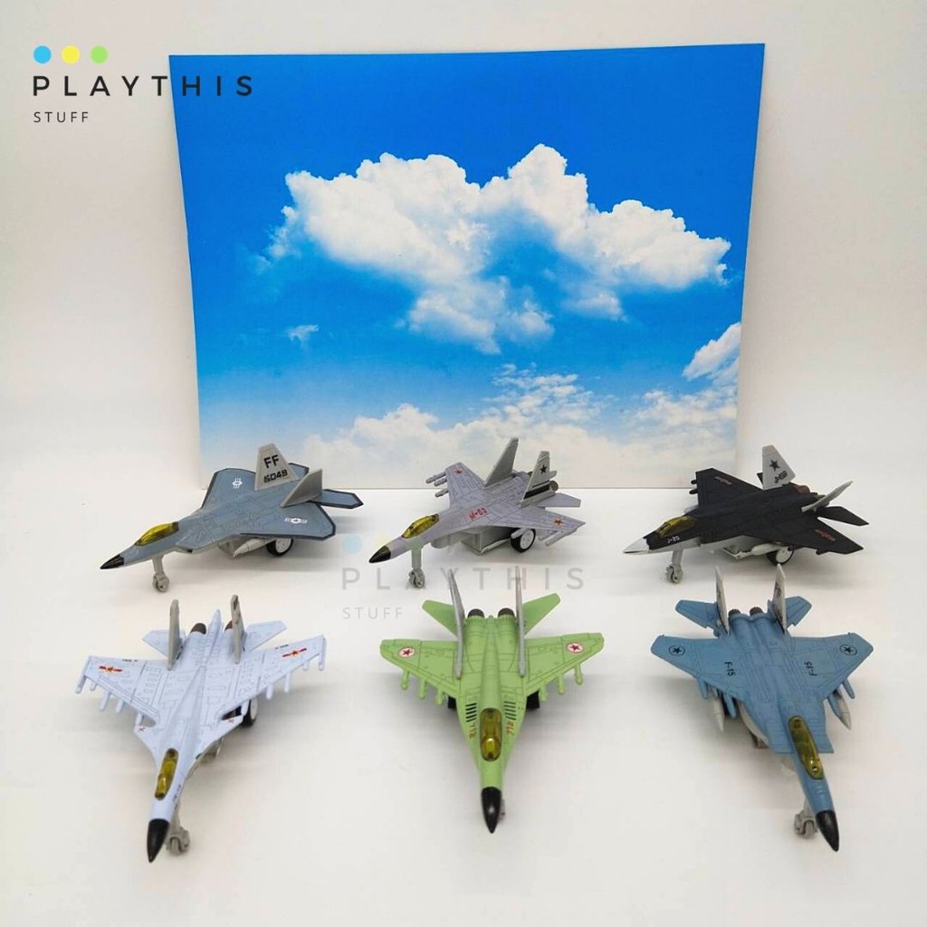 โมเดลเครื่องบินเหล็ก scale 1:72 มีไฟ มีเสียง ล้อวิ่งได้ ของเล่นเด็ก ของเล่นเสริมจินตนการ สินค้าคละสี1ลำ