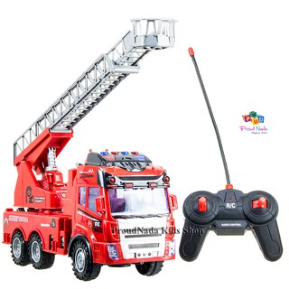 ProudNada ของเล่นเด็กรถกระเข้าดับเพลิงบังคับวิทยุ FIRE TRUCK RADIO CONTROLNO.313