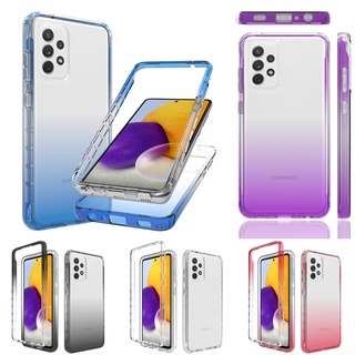 เคสใส ไล่โทนสี กันกระแทก สําหรับ Samsung Galaxy A52 A72 A42 A32 A12 A71 A51 5G 4G