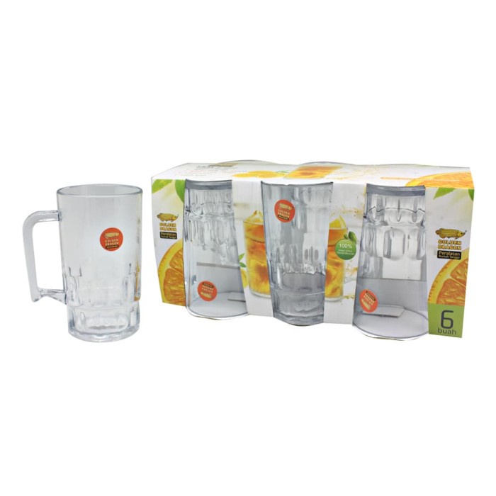 RST853 - ถ้วยชา Handled 325 ml - เมลามีนมังกรทอง