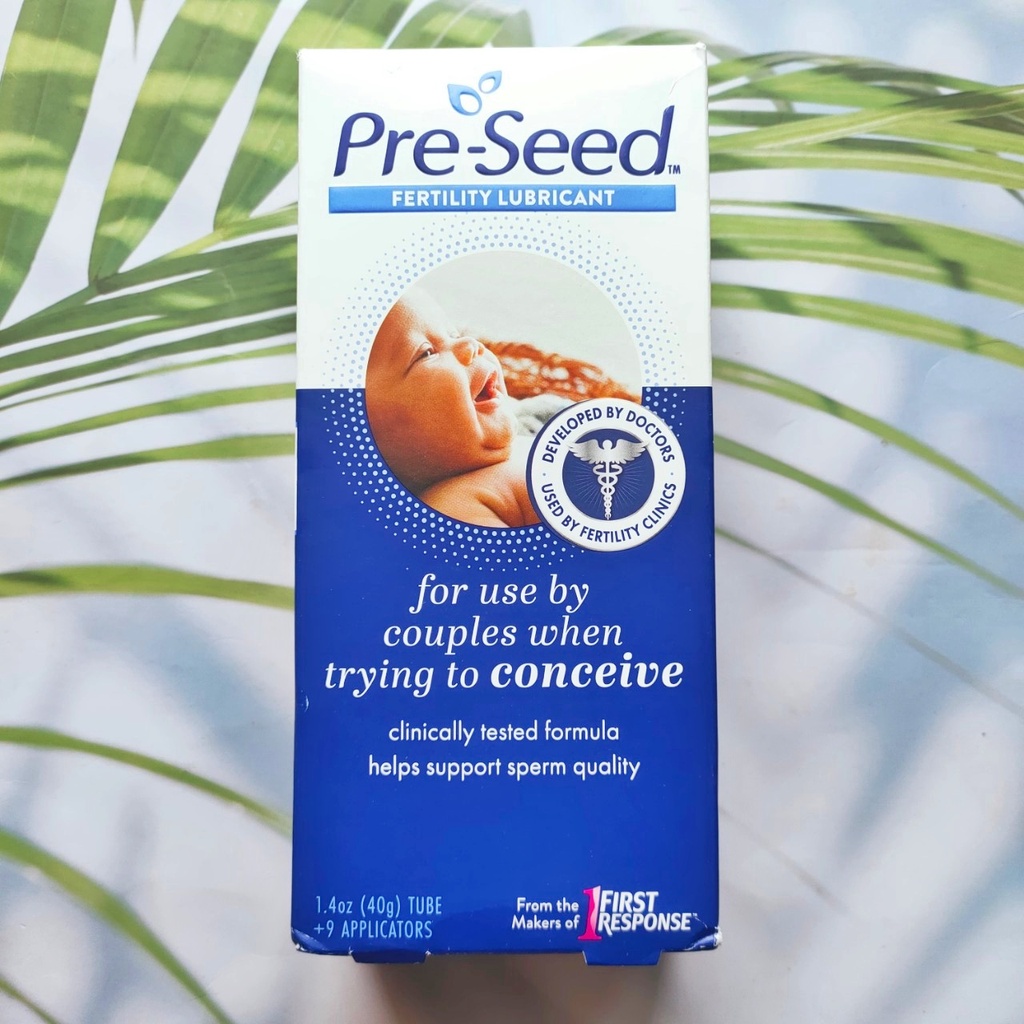 เจลหล่อลื่นสำหรับผู้ต้องการมีบุตร+หลอด Preseed Fertility Friendly Lubricant 40G (Pre Seed®) #Pre-See