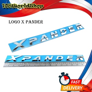 Logo  X-PANDER โลโก้  X-PANDER ของแท้ ติด Mitsubishi X-PANDER ชุปโครเมี่ยม 1ชิ้น มีบริการเก็บเงินปลายทาง