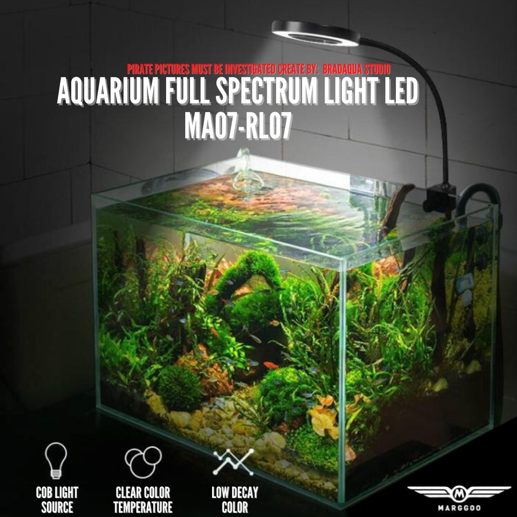 MARGGOO MA07-RL07 Fordable Aquarium LED Light 7W